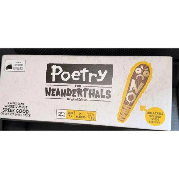 Exploding Kittens Poetry for Neanderthals Word Card Game New In Box, Sealed - Picture 6 of 9